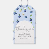Berry Sweet Blueberry Baby shower Dank je wel Cadeaulabel (Voorkant)
