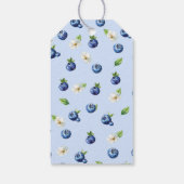 Berry Sweet Blueberry Baby shower Dank je wel Cadeaulabel (Achterkant)