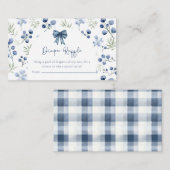 Berry Sweet Blueberry Baby shower Enclosure Kaart (Voorkant / Achterkant)