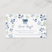 Berry Sweet Blueberry Baby shower Enclosure Kaart (Voorkant)