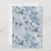 Berry Sweet Blueberry Baby shower Invitation Kaart (Achterkant)