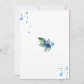 Berry Sweet Blueberry Baby shower Kaart (Achterkant)