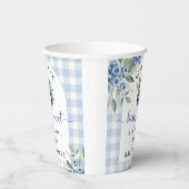 Berry Sweet Blueberry Baby shower Papieren Bekers (Rechts)