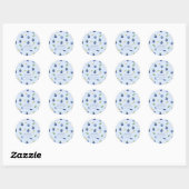 Berry Sweet Blueberry Baby shower Ronde Sticker (Vel)