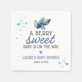 Berry Sweet Blueberry Baby shower Servet (Voorkant)