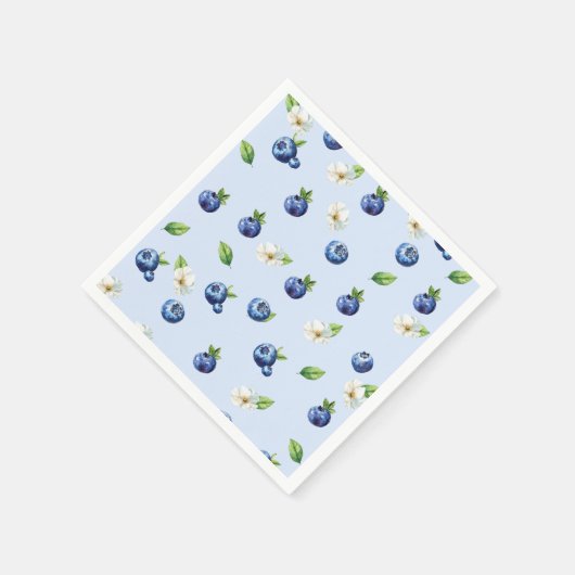 Berry Sweet Blueberry Baby shower Servet (Hoek)