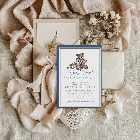 Berry Sweet Blueberry Beer Baby Jongensdouche Kaart