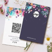 Berry Sweet Blueberry & Bloemen Earing Display Visitekaartje