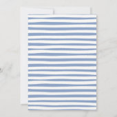 Berry Sweet Blueberry Bow Hand Drawn Baby Shower Kaart (Achterkant)