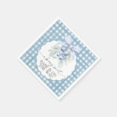 Berry Sweet Blueberry Gingham Baby Shower Servet (Hoek)