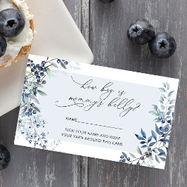 Berry Sweet Blueberry Hoe groot is mama's buik Informatiekaartje