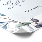 Berry Sweet Blueberry Kaarten en Cadeaus Poster (Hoek)