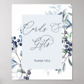 Berry Sweet Blueberry Kaarten en Cadeaus Poster (Voorkant)