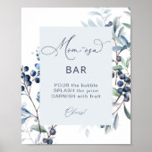 Berry Sweet Blueberry Mom-osa Bar Poster (Voorkant)
