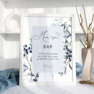 Berry Sweet Blueberry Mom-osa Bar Poster