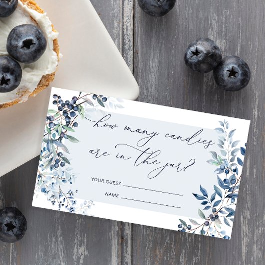 Berry Sweet Blueberry Raad hoeveel Snoepjes Kaart