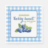 Berry Sweet Blueberry thema Baby shower Servet (Voorkant)