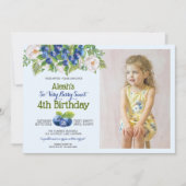 Berry Sweet Blueberry Theme Verjaardag van het mei Kaart (Voorkant)