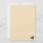 Berry Sweet Blueberry Verjaardag Bord Peachy Sinaa Kaart (Achterkant)