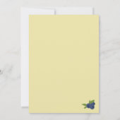 Berry Sweet Blueberry Verjaardag Geel Kaart (Achterkant)