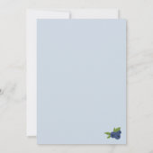 Berry Sweet Blueberry Verjaardag Periwinkle Blauw Kaart (Achterkant)