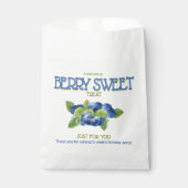 Berry Sweet Blueberry verjaardagsfeestje Bedankzakje (Voorkant)