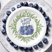 Berry Sweet Blueberry Zomer Kleine papieren Borden Papieren Bordje