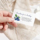 Berry Sweet boeken voor Baby shower bosbessen Informatiekaartje