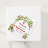 Berry Sweet Boho Arch Wilde Waterverf Aardbei Bedankjes Labels (In situ)