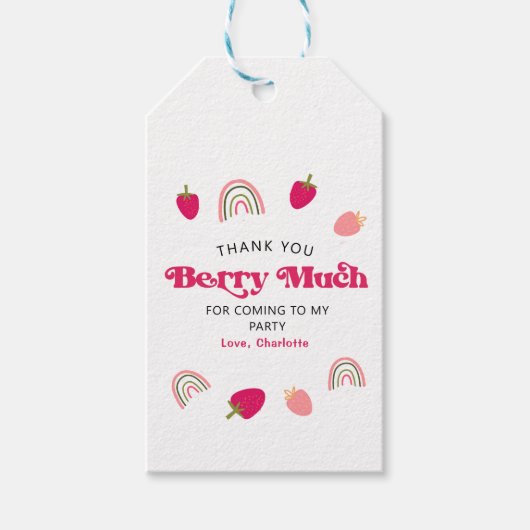 Berry Sweet Boho Rainbow Hartelijk dank voor julli Cadeaulabel (Voorkant)