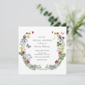 Berry Sweet Boho Wildflower Vrijgezellenfeest Kaart (Staand voorkant)