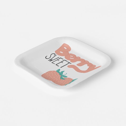 Berry Sweet Bold Papieren Bordje (Gebogen)