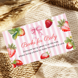 Berry Sweet Books for Baby Insert Card Informatiekaartje