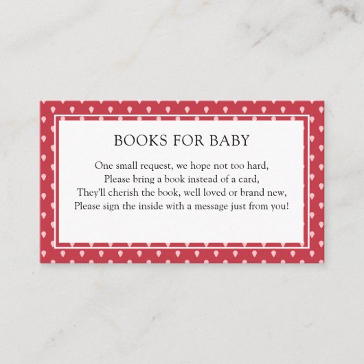 Berry Sweet Books voor Baby Enclosure Kaart (Voorkant)