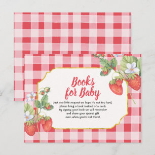 Berry Sweet Books voor Briefkaart van aardbeien in