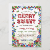 Berry Sweet Botanical Schattige Baby shower Kaart (Voorkant)
