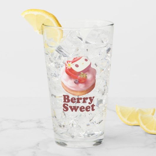 Berry Sweet: Bunny Girl Strawberry Tart Glas (Voorkant ijs)