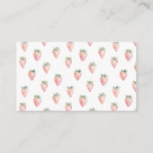 Berry Sweet Cake Baby shower Boekaanvraag Informatiekaartje (Achterkant)