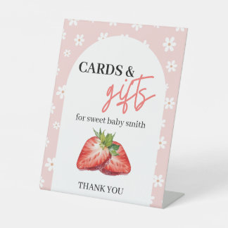 Berry Sweet Cards & Gifts Sign Reclamebord Met Voetstuk