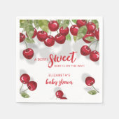Berry Sweet Cherry Baby shower servetten (Voorkant)