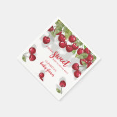 Berry Sweet Cherry Baby shower servetten (Hoek)