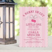 Berry Sweet Cherry Summer Baby shower Kaart