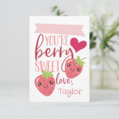Berry Sweet | Classroom Valentijnsdag Kaart (Staand voorkant)
