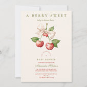 Berry Sweet Coquette Baby shower Kaart (Voorkant)