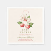 Berry Sweet Coquette Baby shower Servet (Voorkant)