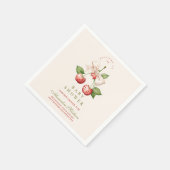 Berry Sweet Coquette Baby shower Servet (Hoek)