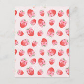 Berry Sweet Coquette Baby shower Wensen voor Baby Informatiekaartje (Achterkant)
