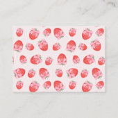 Berry Sweet Coquette Boeken voor Baby Informatiekaartje (Achterkant)