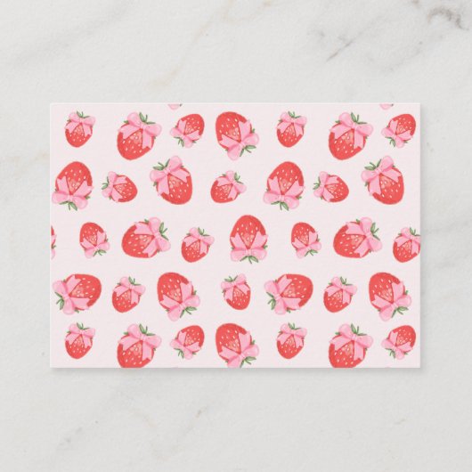 Berry Sweet Coquette Boeken voor Baby Informatiekaartje (Achterkant)