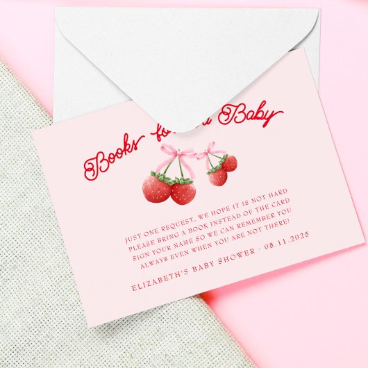 Berry Sweet Coquette Boeken voor Baby Informatiekaartje